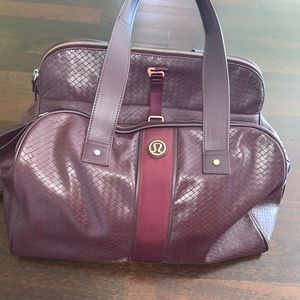 Lululemon Two Times A Yogi Bordeaux Gym Bag